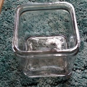 Square jar.